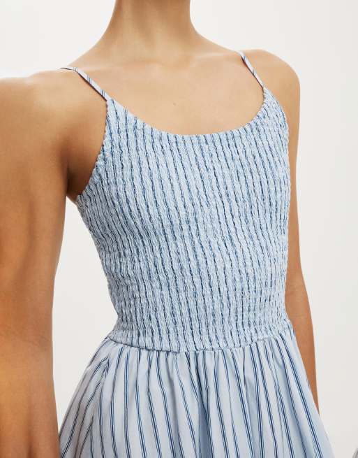 Cotton On Remy shirred bodice midi dress in multi, 3 of 4