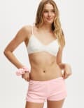 [Cotton:On] Cotton On rib lace ruched boyshorts in tender touch pink 8 TENDER TOUCH PINK