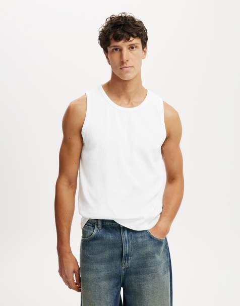 Cotton On Rib tank in white - view 1
