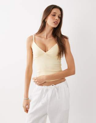 Cotton On Ribbed Cami In White