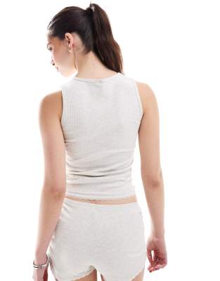Cotton:on Cotton On Ribbed Ruffle Cami Sleep Top