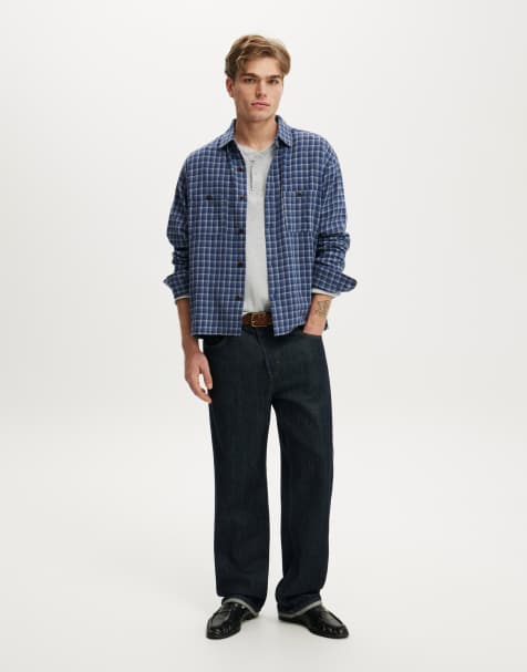 Cotton On Richmond long sleeve shirt in blue - view 1