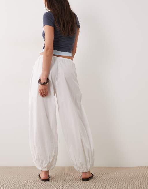 Cotton On Rio balloon pant in white, 4 of 5