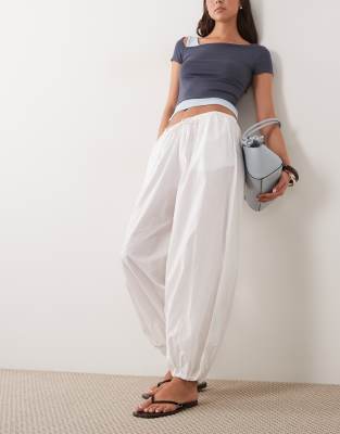 Cotton On - Rio - Pantalon bouffant - Blanc