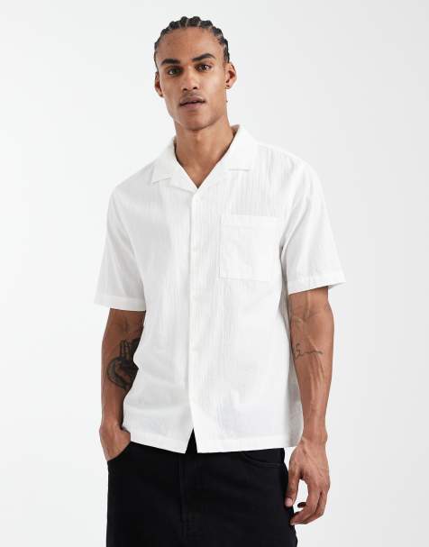 Cotton On Riveria short sleeve shirt in summer white