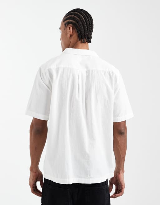 Cotton On Riveria short sleeve shirt in summer white, 3 of 5