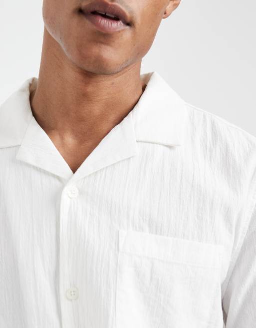 Cotton On Riveria short sleeve shirt in summer white, 5 of 5
