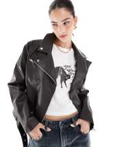 ◆typeservice◆ Striped Ruffled Strap Jacket Black OSTJ12BKF Striped Ruffled Strap Jacket [Black] - 타입서비스