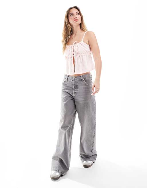 Cotton On – Rosa topp med knytning framtill, 4 av 4
