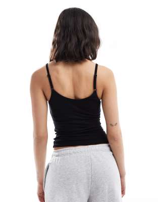 Cotton:on Cotton On Rosette Detail Cami Sleep Top In Black