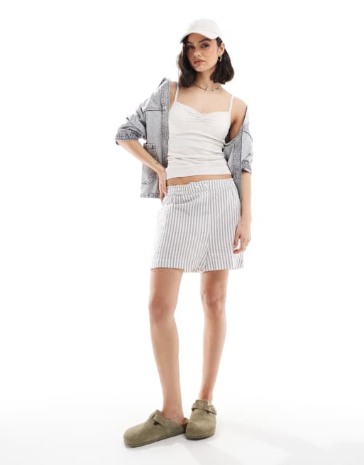Cotton On rosette detail cami sleep top in cream heather, 4 of 4