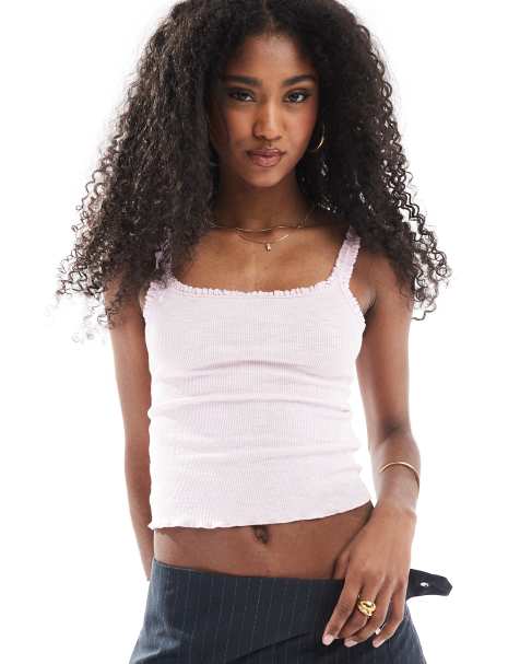 Cotton On jersey cami top in babydoll pink