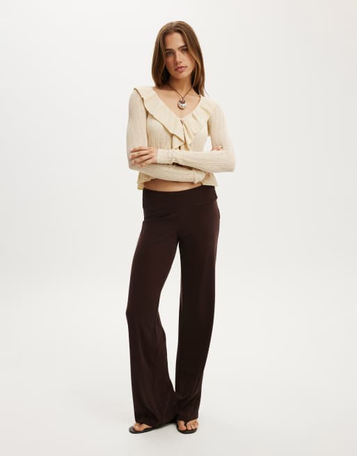 Cotton On Ruffle knit cardi in beige, 2 of 4