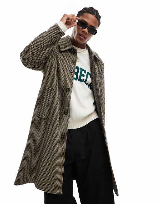 Cotton On - Ruimvallende trenchcoat in pied-de-poule ruit, 2 van 4
