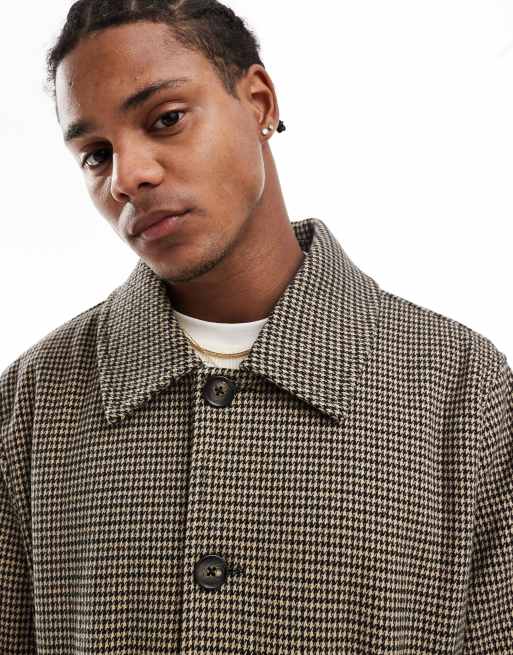 Cotton On - Ruimvallende trenchcoat in pied-de-poule ruit, 3 van 4