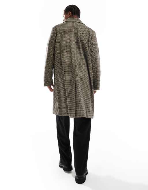 Cotton On - Ruimvallende trenchcoat in pied-de-poule ruit, 4 van 4