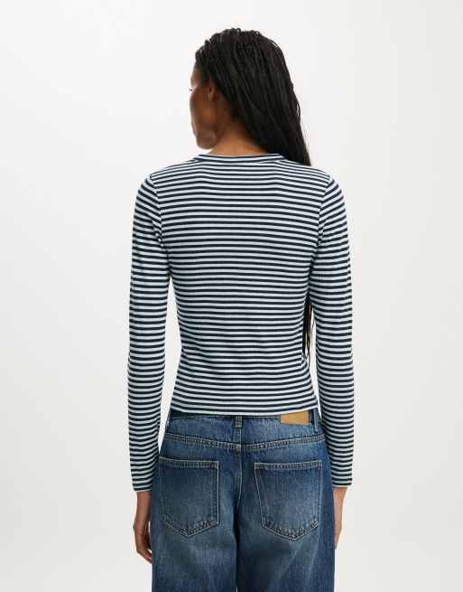 Cotton On Ryan henley long sleeve in multi, 2 of 4