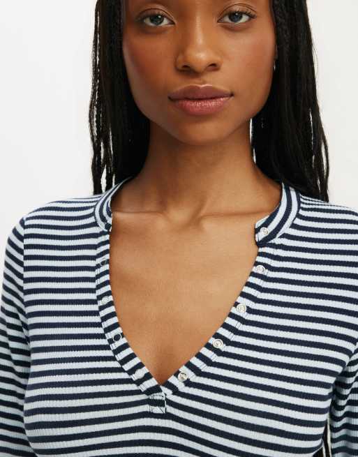 Cotton On Ryan henley long sleeve in multi, 3 of 4