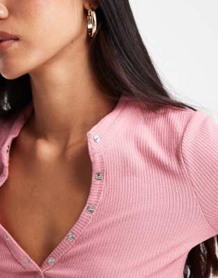 Cotton On Ryan Henley Long Sleeve Top In Multi