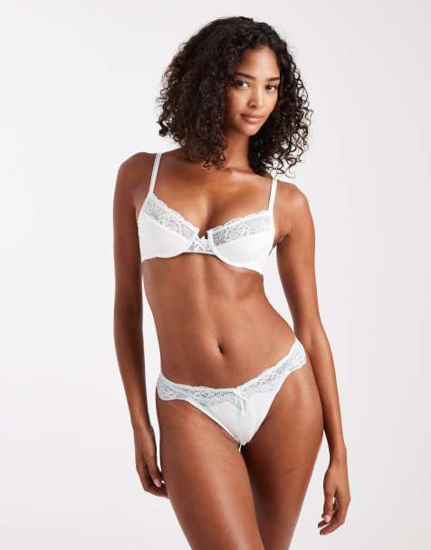 Cotton On sabrina lace brief in coconut milk - view 1