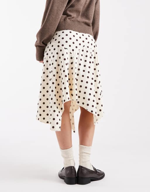 Cotton On – Sandy – Asymmetrischer Midirock mit Polka Dots, 3 von 5