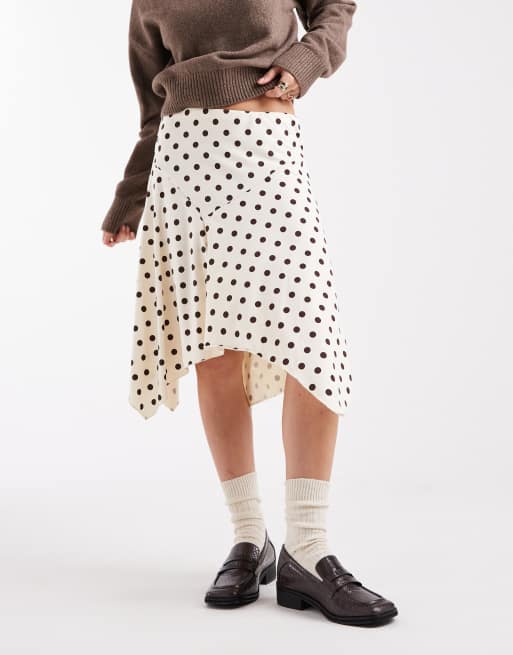 Cotton On – Sandy – Asymmetrischer Midirock mit Polka Dots, 5 von 5