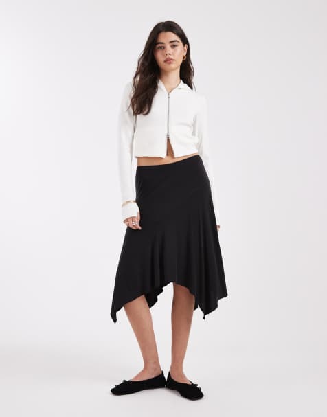 Cotton On - Sandy - Jupe mi-longue asymétrique - Noir - view 1