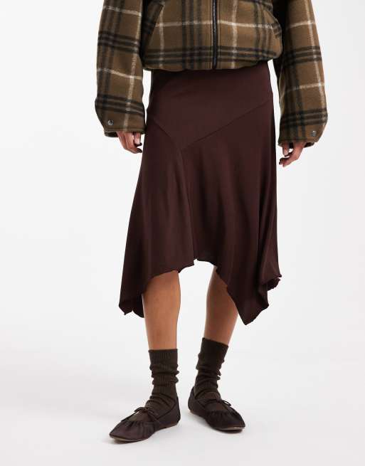 Cotton On Sandy midi skirt in dark oak, 2 of 5
