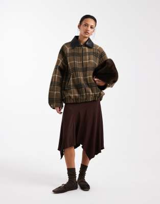 Cotton On - Sandy - Midirock in dunklem Eichenbraun-Brown