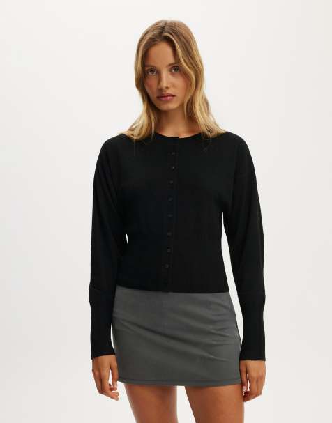Cotton On Sara button cardigan in black - view 1