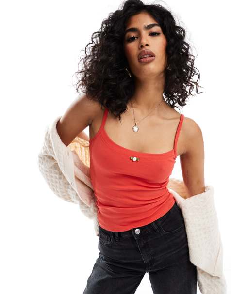 Cotton On Sarah rosette cami in orange - view 1