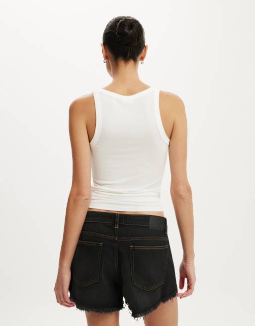 Cotton On Saturday denim short in black, 3 of 4