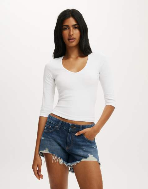 Cotton On Saturday denim short in blue