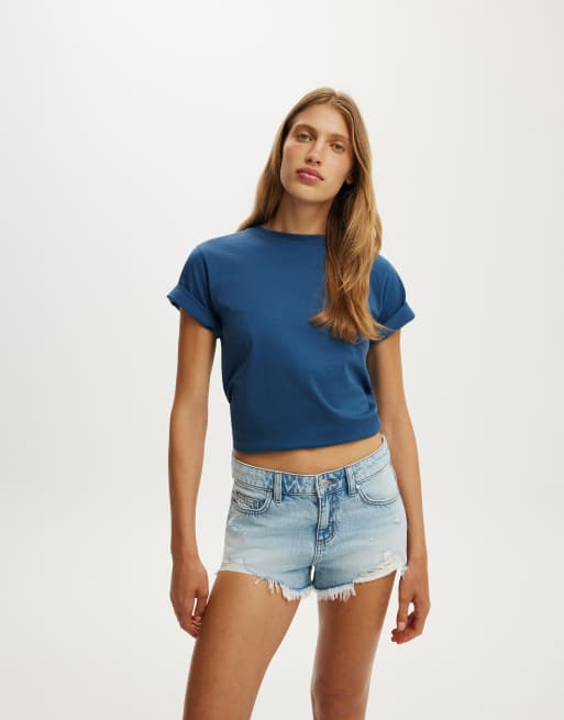 Cotton On Saturday denim short in blue, 3 of 4