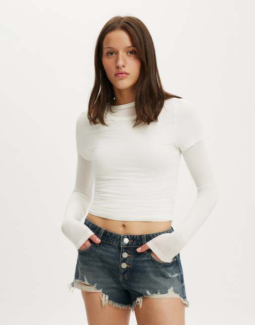 Cotton On Saturday denim short in blue, 2 of 4