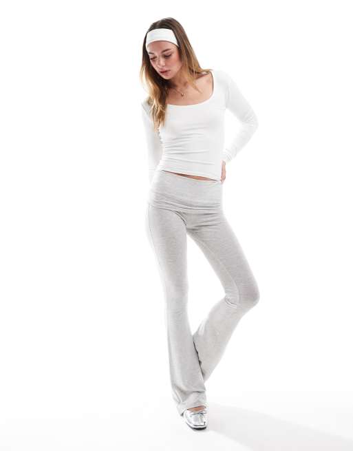 Cotton On scoop long sleeve top in white, 3 of 4