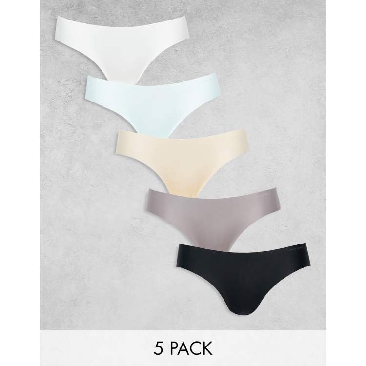 5 Pack Lace Trim Full Knickers