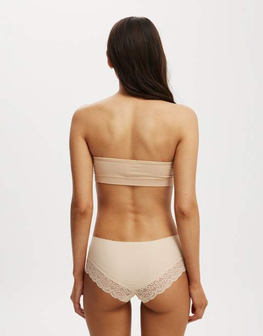 Cotton On Seamless sweetheart padded bandeau in beige