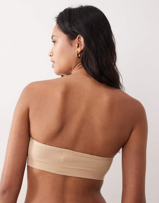 Cotton On seamless sweetheart padded bandeau in frappe, 2 of 4