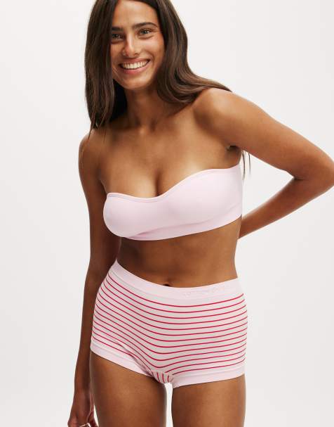 Cotton On Seamless sweetheart padded bandeau in pink - PINK - view 1