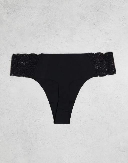 Cotton On seamless thong pack with lace panel 5 pack , 3 of 4