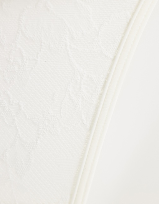 Cotton On - Set van 4 kanten strings in wit en roze, 2 van 3