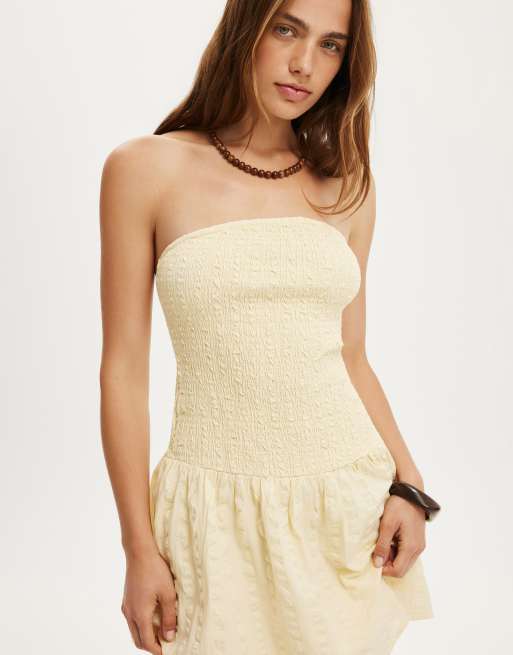 beige tube top short dress Hampton Cream Houndstooth Textured Premium Wool Blend Pant For Men main image 0