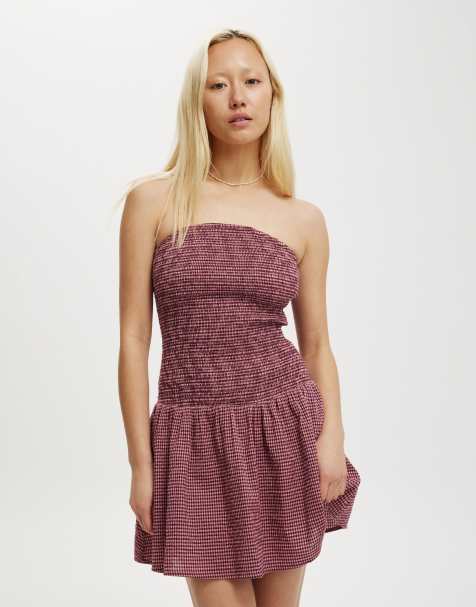 Cotton On Shirred tube mini dress in multi - view 1