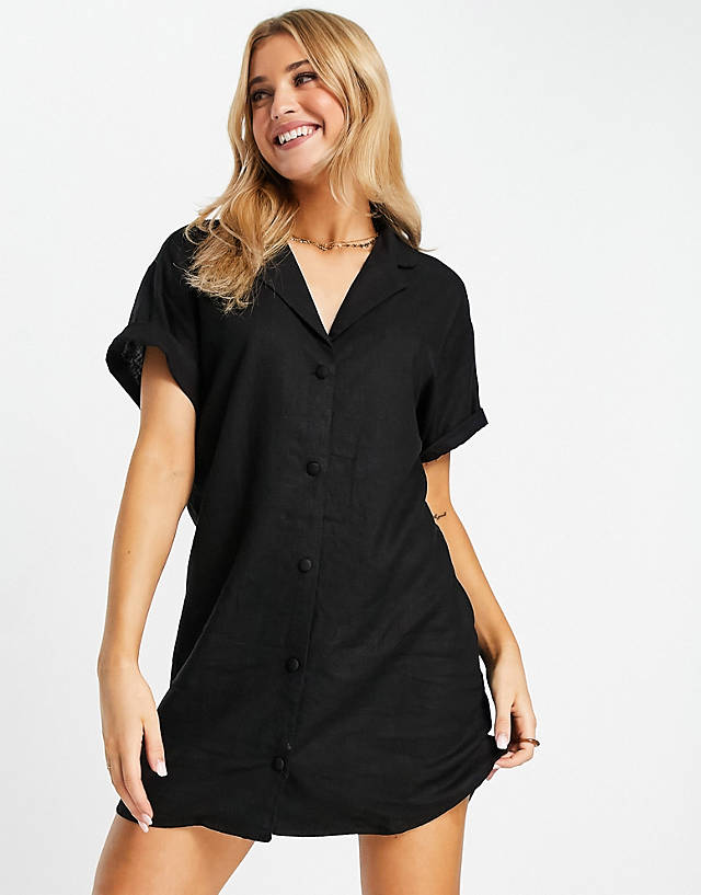 Cotton:On - Cotton On shirt dress in black