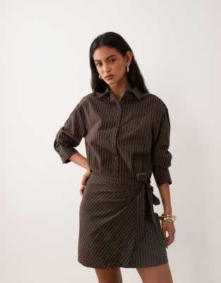 Cotton On Shirt Mini Dress In Pattern