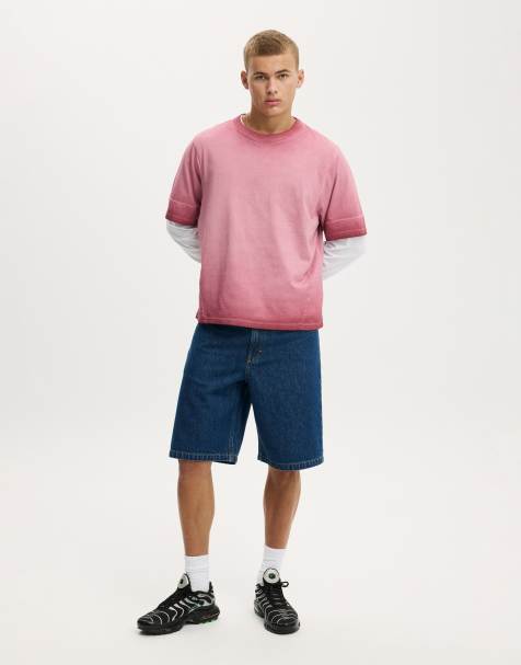 Cotton On - Short baggy en denim - Bleu crash - view 1