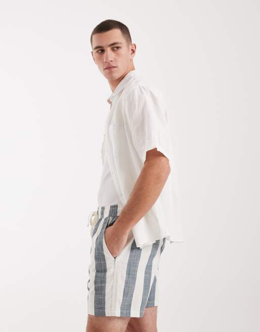 Cotton On shorts in blue stripes, 3 of 5
