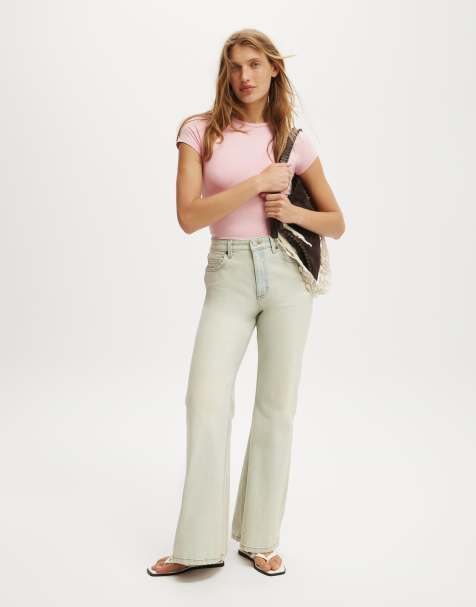 Cotton  On Sienna high flare jean in light/pastel blue - view 1