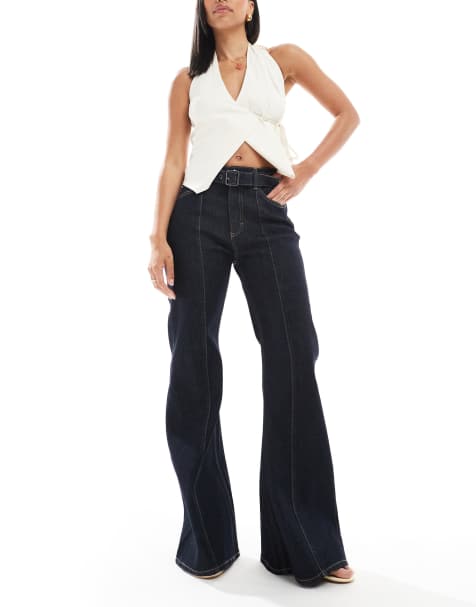 Cotton On Sienna high rise flare jeans in shutter blue - view 1